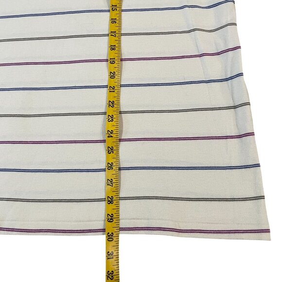 Pendleton Country Traditionals Polo Golf Shirt Men's Size XL White Striped - Picture 4 of 5